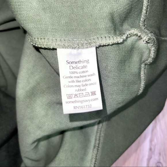 Something Navy Women’s Small Oversized Emerald Green Reversed Jersey Sweatshirt - Picture 6 of 11